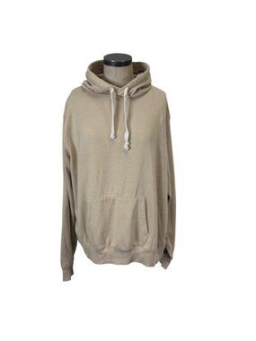 Desert Dunes Organic Cotton Pullover Hoodie Sweatshirt XL Oatmeal Beige Tan
